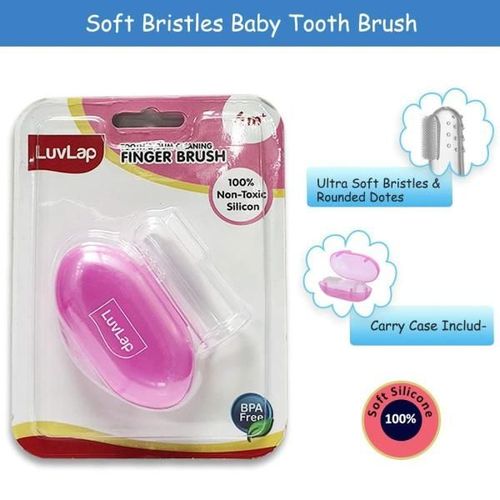 LuvLap Baby Finger ToothBrush with Case 1's