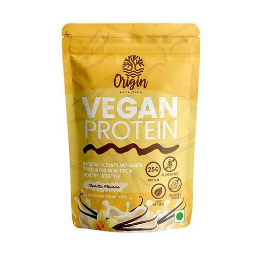 Origin Nutrition Vegan Protein Powder - Vanilla Flavour 785 gm