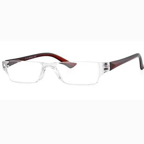 Klar Eye Rectangle Rimless K-511 Reading Glass - Brown, 3.5 Power