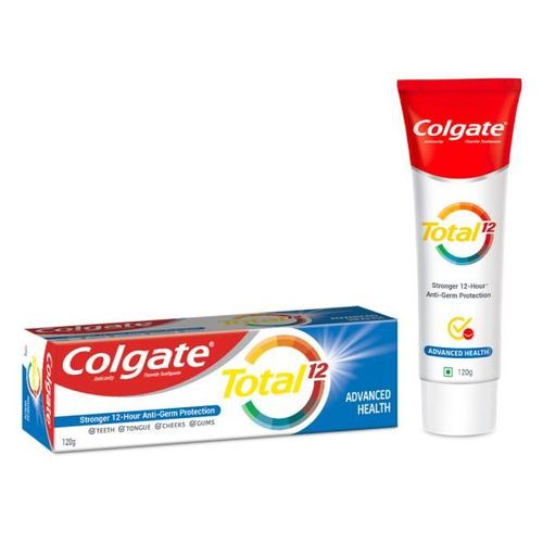 Colgate-Palmolive,Colgate Total Whole Mouth Health, Antibacterial Toothpaste (Advanced Health) 120 gm