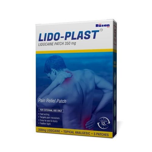 Rusan Lido - Plast Lidocaine Pain Relief Patch (350 mg) 5's