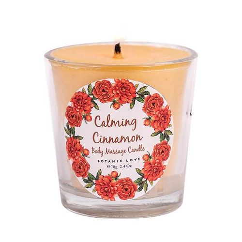 Botanic Love Calming Cinnamon Body Massage Candle 70 gm