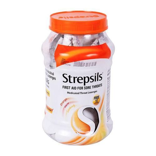 Strepsils Sore Throat Lozenges - Orange 100's
