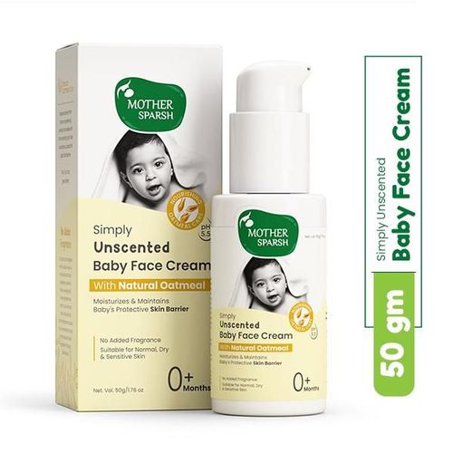 Mother Sparsh Simply Unscented Baby Face Cream 50 g