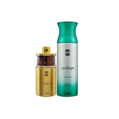 Ajmal Aurum EDP Fruity Floral Perfume And Raindrops Femme Deodorant Floral Chypre Fragrance 275 ml