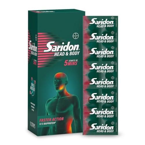 Saridon Head & Body Tablet 10's