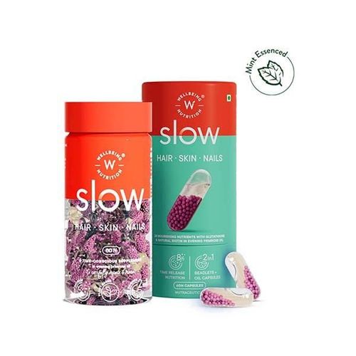 WellbeingNutritionSlowSkin, Hair & Nails Men & Women Glutathione, Hyaluronic acid, Biotin
