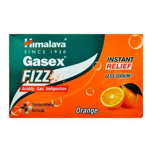 Himalaya Gasex Instant Relief Orange Fizz Sachet - Pack of 5 x 25 gm