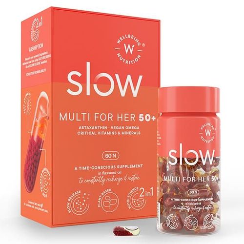 Wellbeing Nutrition Slow 2 in 1 Multi 50+ Capsule for Her 60's