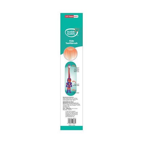 Buddsbuddy Tom Kids Toothbrush - Multi Color (Pack of 6's)