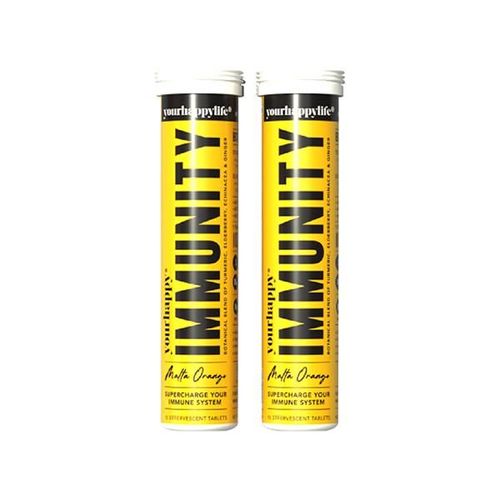 YourHappyLife Immunity Fizz with Turmeric, Ginger and Mutivitamins For Strengthening Immune System