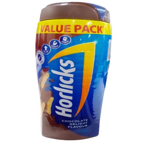 Horlicks Health Drink Powder - Chocolate Delight Flavour 1 kg (Pet Jar)