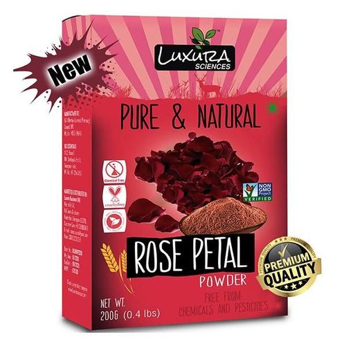 Luxura Sciences Pure & Natural Rose Petal Powder 200 gm