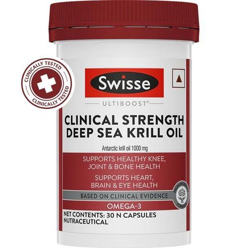 Swisse Ultiboost Clinical Strength Deep Sea Krill Oil Capsules 30's