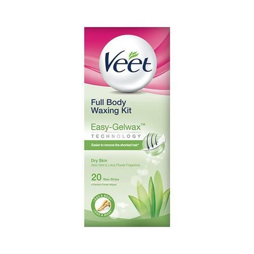 Veet Full Body Waxing Kit - Easy Gel Wax Strips 20's