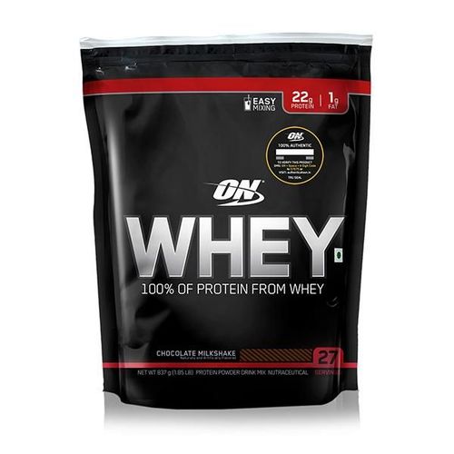 Optimum Nutrition (ON) 100% Whey Protein Powder - Chocolate Milkshake Flavour 1.85 lb