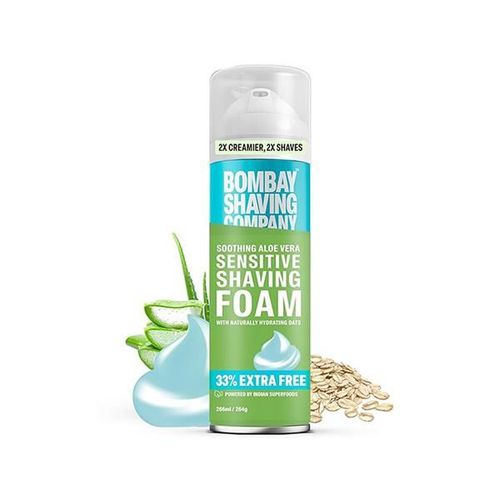 Bombay Shaving Company Shaving Foam with Aloe Vera & Oats - Sensitive 264gm