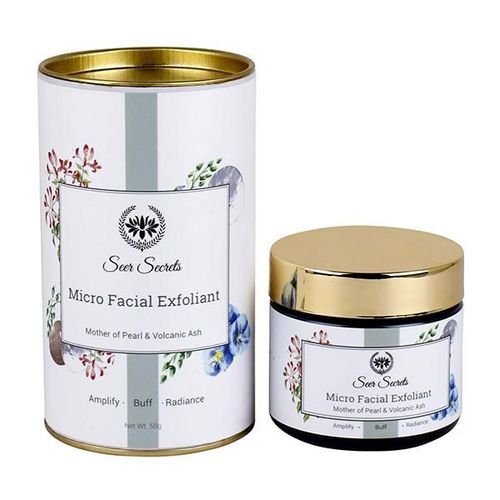 Seer Secrets Micro Facial Exfoliant - Mother of Pearl & Volcanic Ash 40 gm