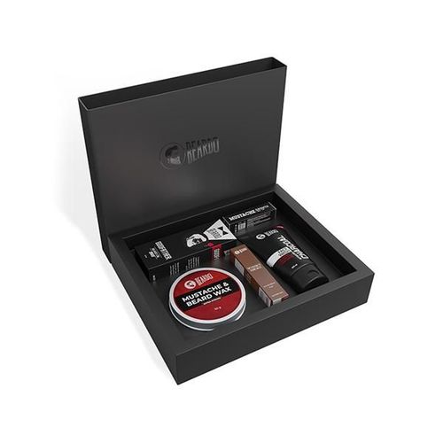 Beardo 5-In-1 Combo Gift Box (Charcoal Facewash-100gm,Godfather Oil-30ml,Moustache Wax-50G,Growth Roll On-8ml And Whisky Smoke Edp-8ml) 1's