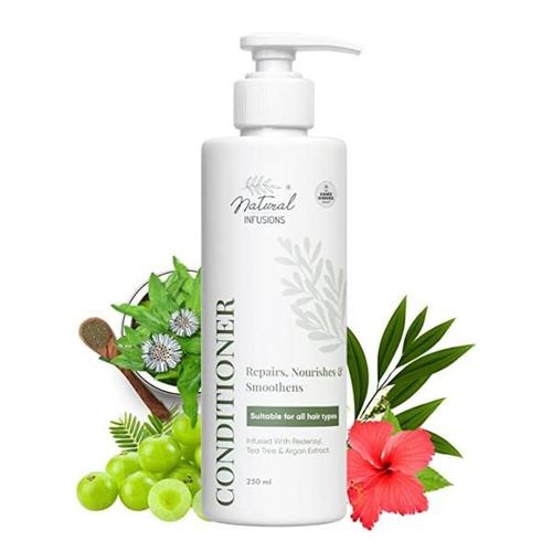 Natural Infusions Hair Conditioner - Infused with Redensyl Contains Tea Tree, Argan Extract (Pack of 3 x 250 ml)