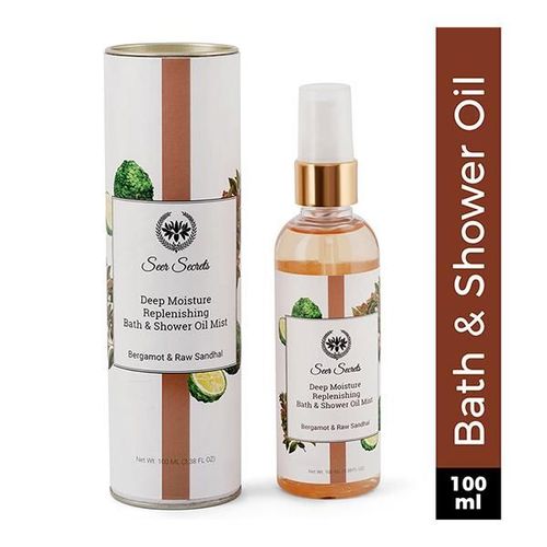 Seer Secrets Deep Moisture Replenishing Bath & Shower Oil - Bergamot & Raw Sandhal 100 ml