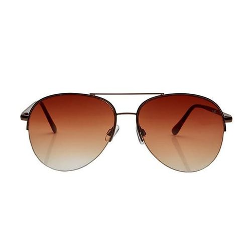 Vision Express 12018 Brown Brown Gradient Aviator Sunglasses 1's