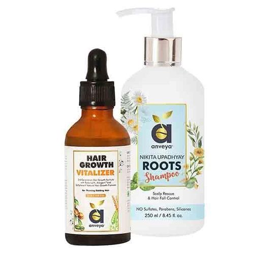 Anveya Less Fall, More Growth Kit Of 2 300 ml