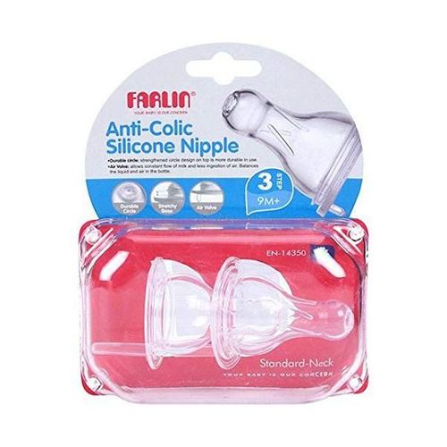Farlin Anti-Colic Silicon Nipple L 2's