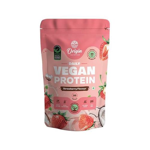 Origin Nutrition Vegan Protein Powder - Strawberry Flavour 830 gm