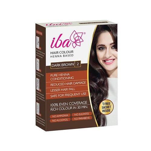 Iba Hair Colour Henna Based For Women , Dark Brown 70 gm