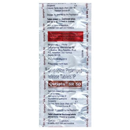 Qutipin SR 50mg Tablet 10'S