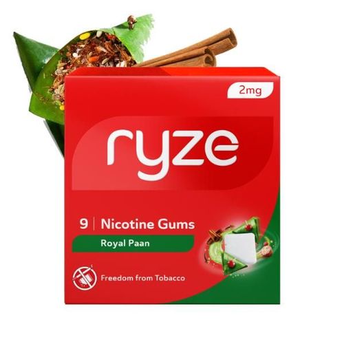 Ryze 2 mg Nicotine Gums - Royal Paan 9's