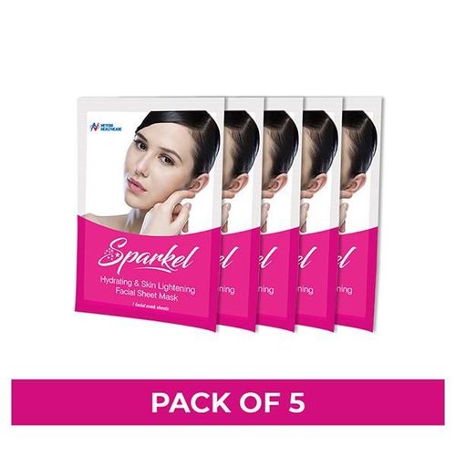 Sparkel Hydrating & Skin Lightening Face Mask Sheet 5's