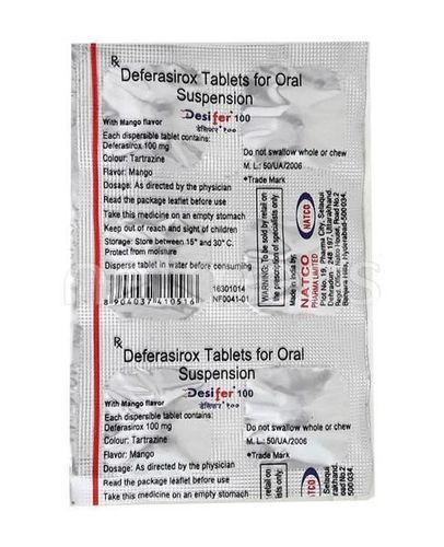 Desifer 100mg Tablet 6'S