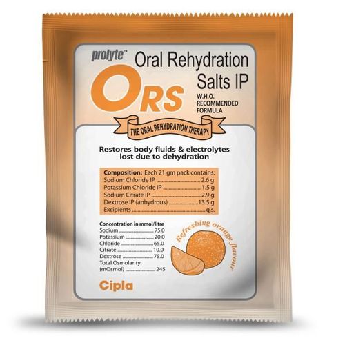 ORS Prolyte Refreshing Orange Flavour Powder 21gm