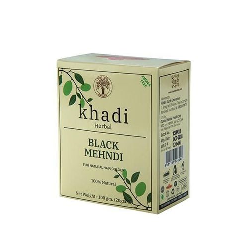Khadi Shuddha Natural Hair Colour - Black Mehndi 100 gm