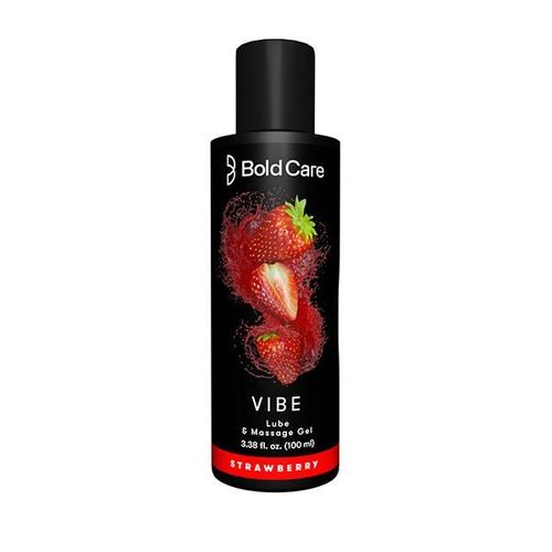 Bold Care Vibe Intimate Lube and Massage Gel - Strawberry 100 ml