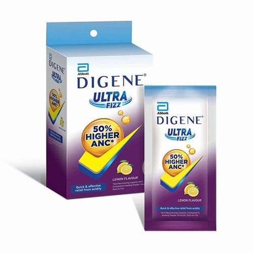Digene Ultra Fizz Sachet - Lemon Flavour (Pack of 40 x 6.25 gm)