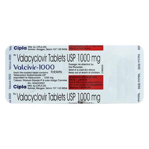 Valcivir 1gm Tablet 3'S