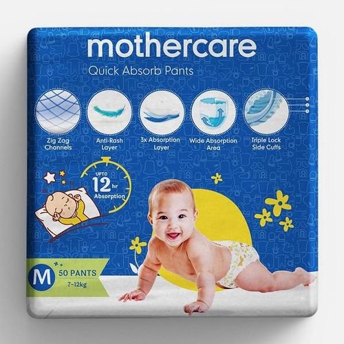 Mothercare Quick Absorb Diaper Pants (M) 50's