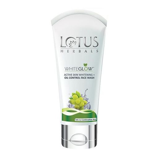 Lotus Herbals Whiteglow Active Skin Whitening + Oil Control Facewash 50 Gm