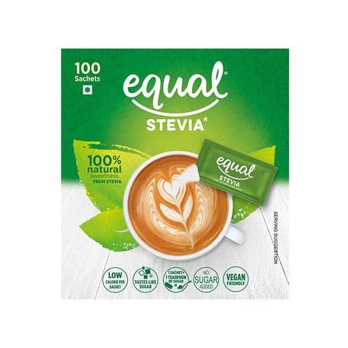 Equal Stevia Natural Sweetener Sachet 100's