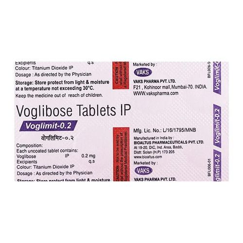 VOGLIMIT 0.2mg Tablet 10's