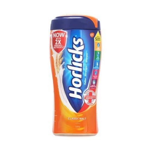 Horlicks Nutritional drink Powder - Classic Malt Flavour 500 gm (Pet Jar)