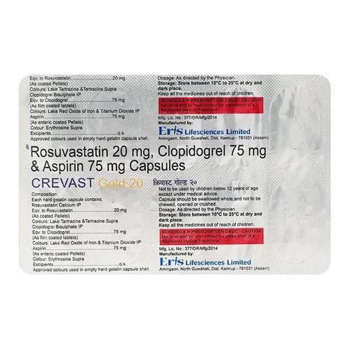 Crevast Gold 20mg Capsule 10'S