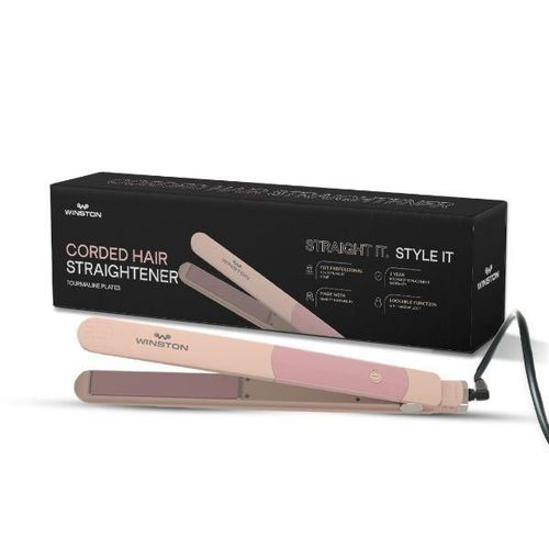 Winston Corded Hair Straightener - Pink