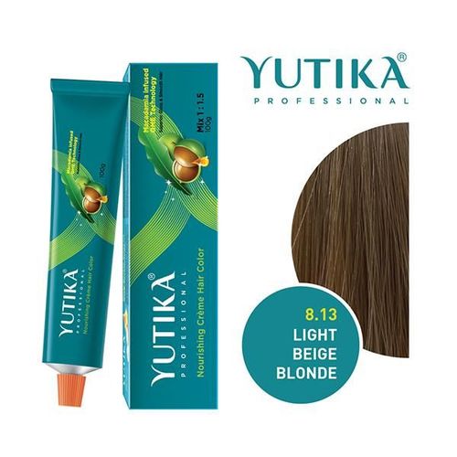 Yutika Creme Hair Color - 8.13 Light Beige Blonde 100 gm