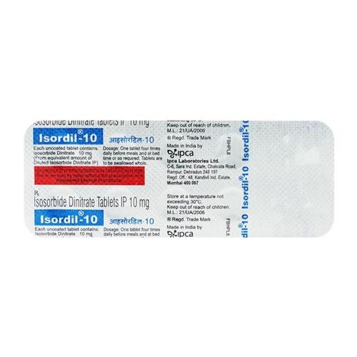 Isordil 10mg Tablet 10'S
