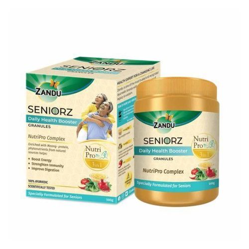 Zandu Seniorz Daily Health Booster 3 in 1 Nutri Pro Granule 500 gm