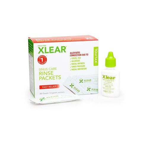 Xlear Sinus Care Rinse Packets Saline Nasal Wash with Xylitol (Pack of 20 x 6 gm)